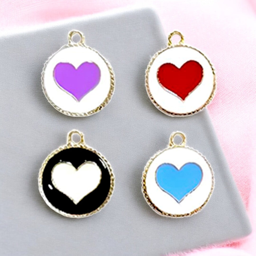 Circle Heart Charm