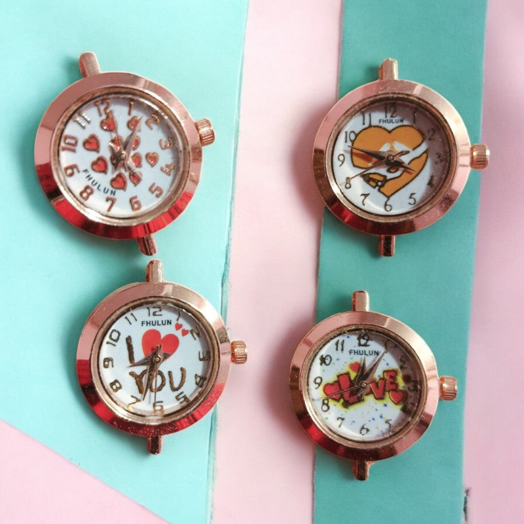 Rose Gold Watch Dial - Love Word