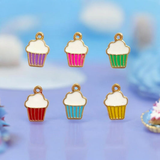 Small Cup Cake Charm