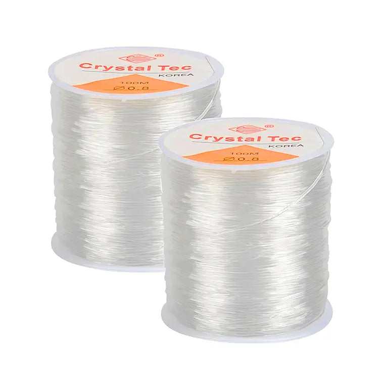 Crystal Tec Elastic String 0.8mm - 100 Meter Eva Fashion and Craft