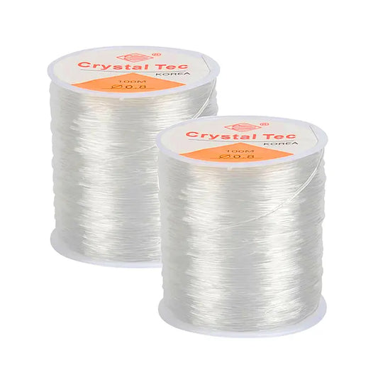 Crystal Tec Elastic String 0.8mm - 100 Meter Eva Fashion and Craft