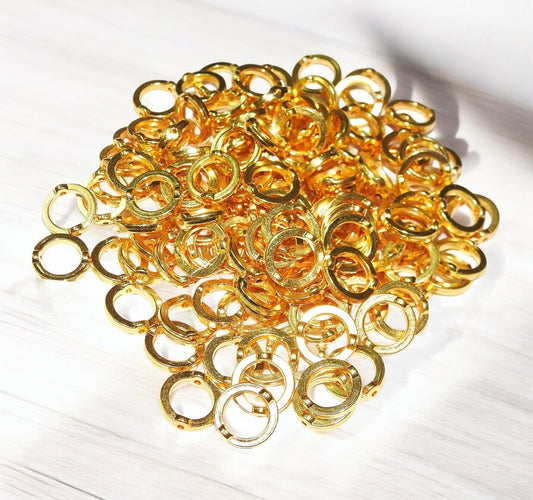 Hallow Spacer Ring with Two Side Holes - 50 Pcs