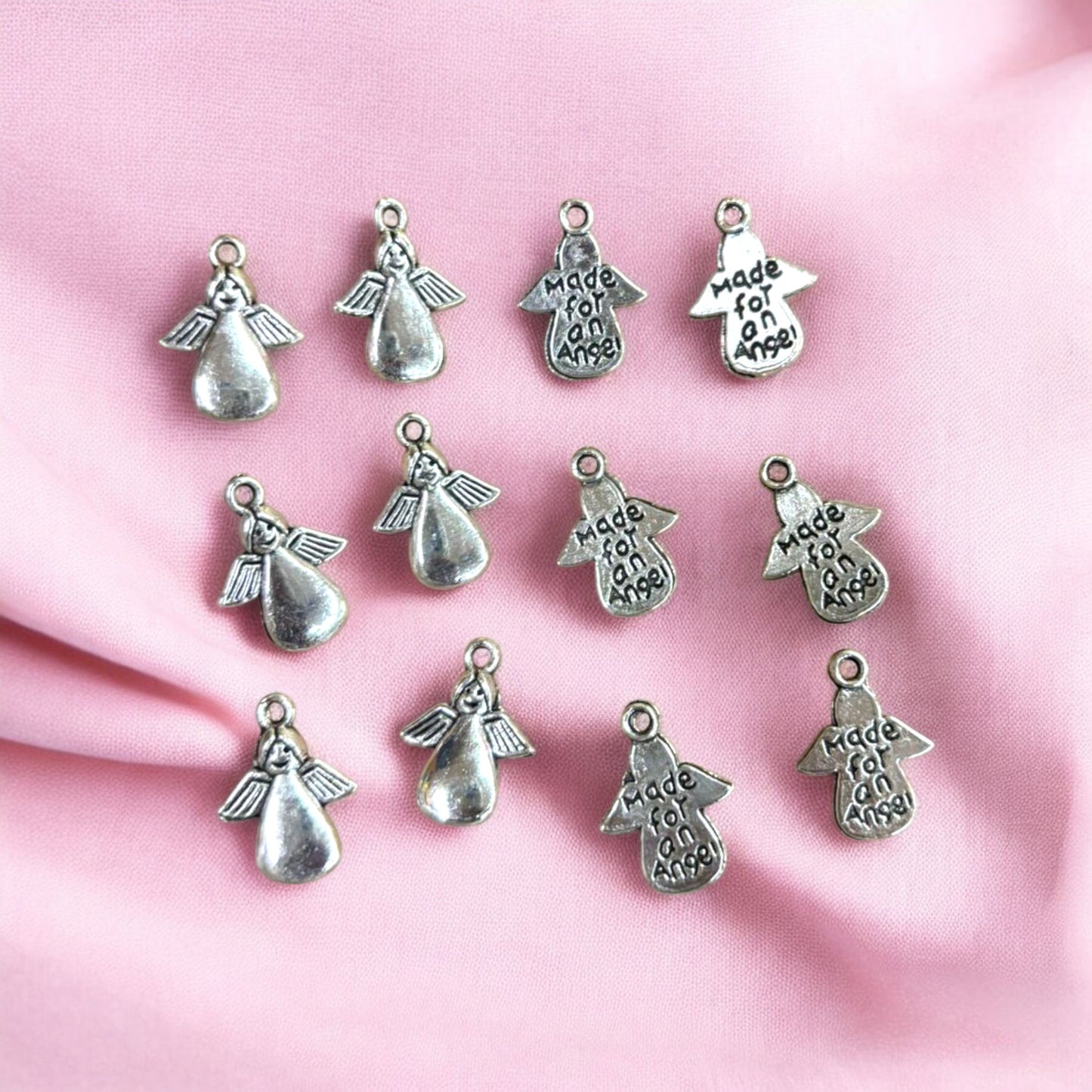 Angle Silver Charm - 1 Pc