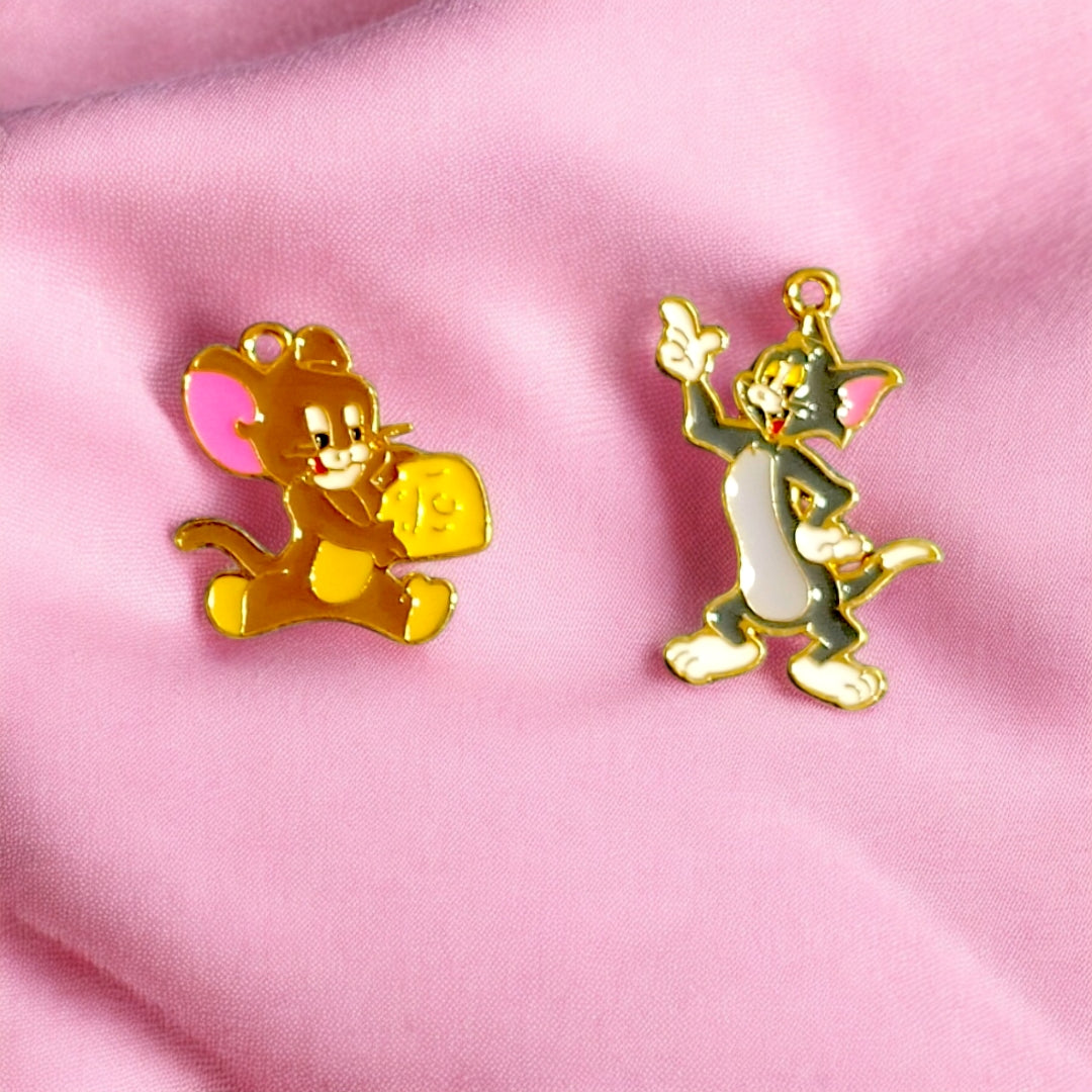 Tom and Jerry with Cheese Charm Eva Fashion and Craft