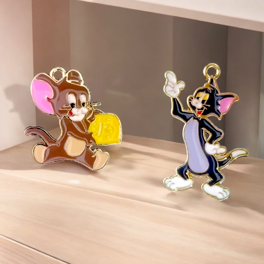 Tom and Jerry with Cheese Charm Eva Fashion and Craft