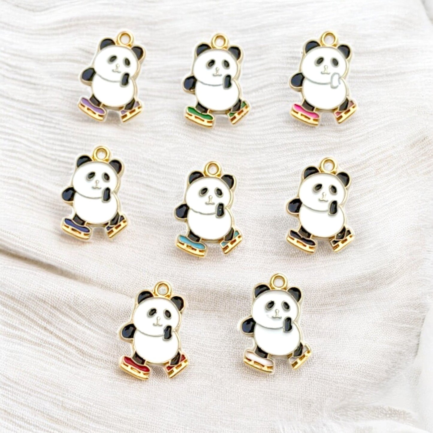 Skating Wheels Panda Charm Eva Fashion and Craft