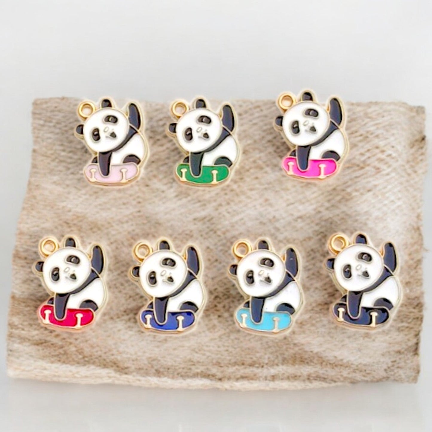 Skating Board Panda Charm Eva Fashion and Craft