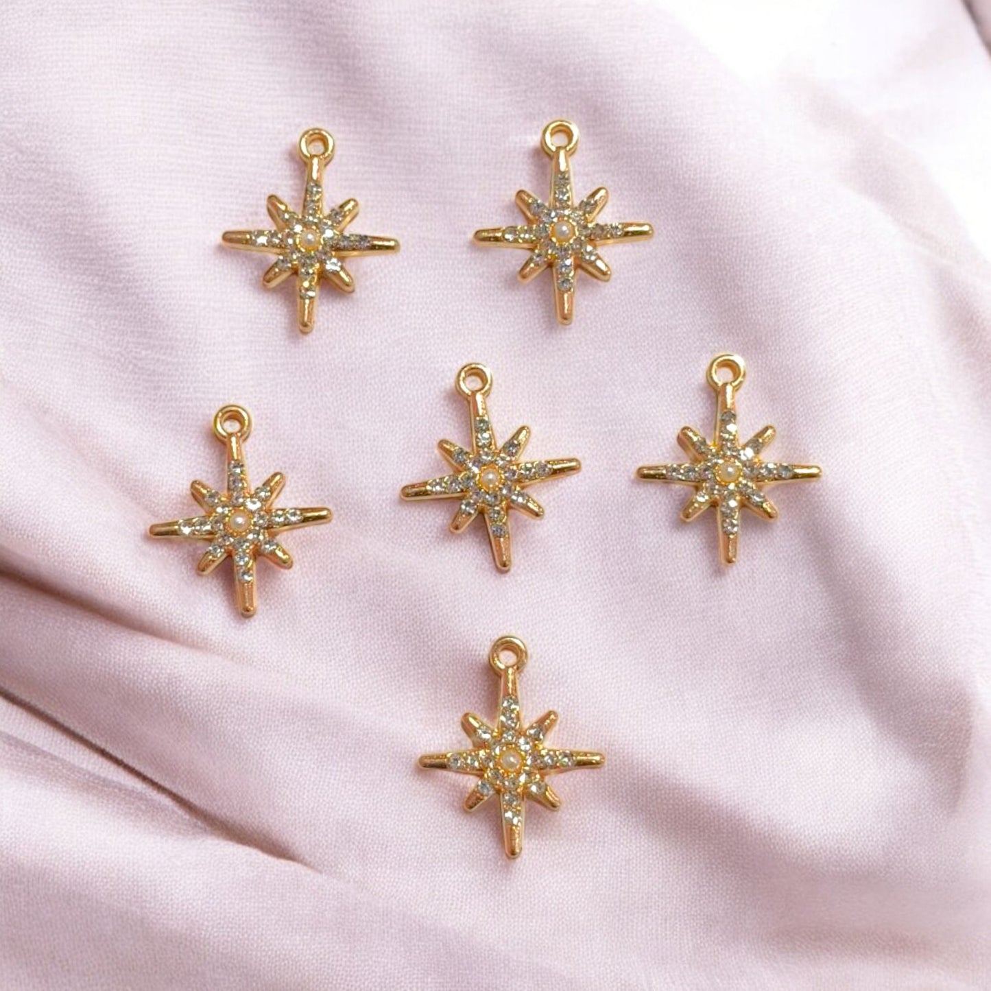 Gold Luxury Stone Star - 1 PC