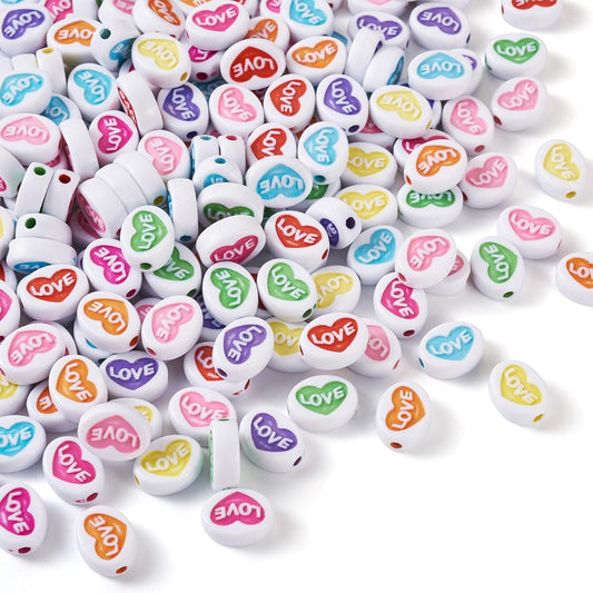 Love Letter Beads - 10 Pc Assorted