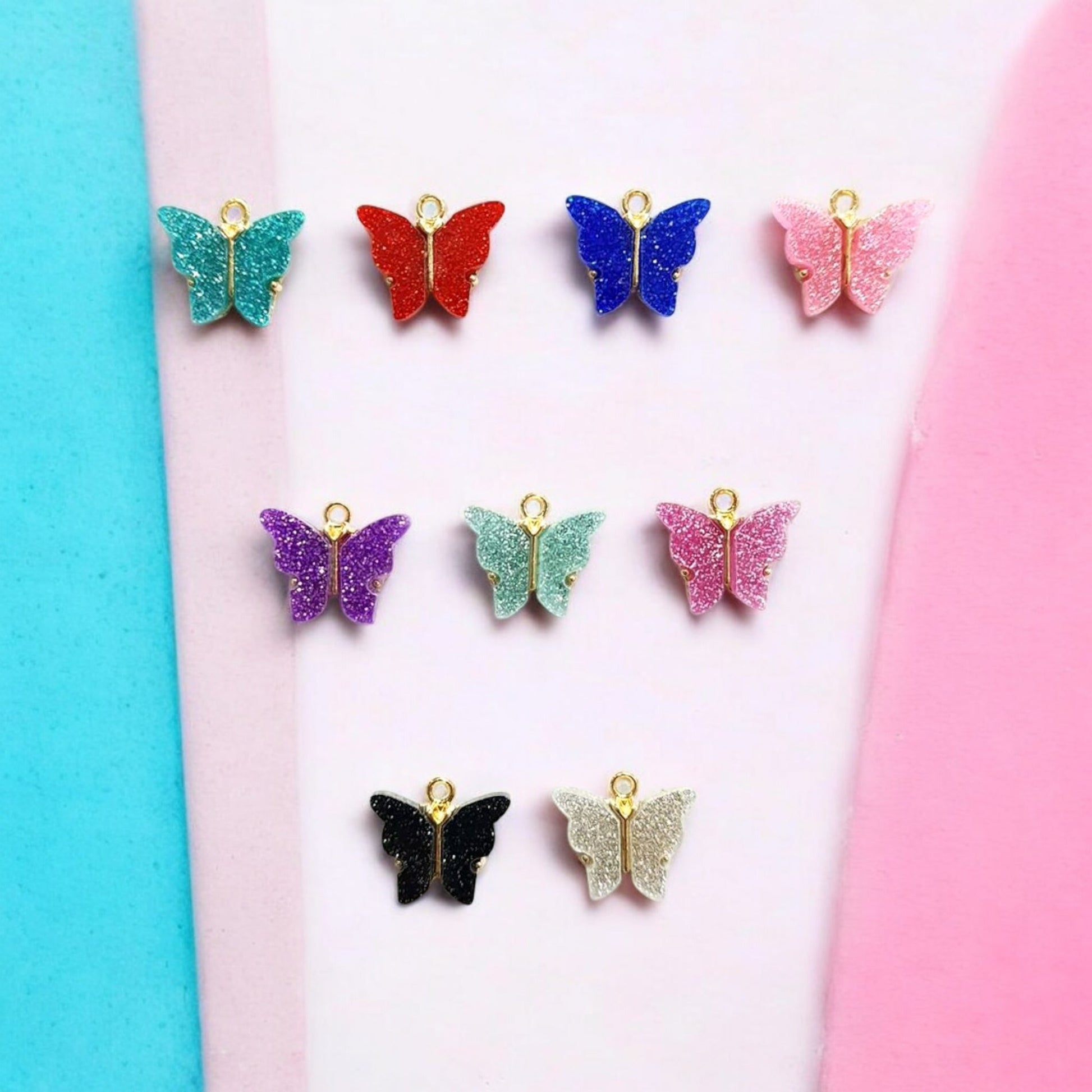 Glitter Butterfly Charm Eva Fashion and Craft