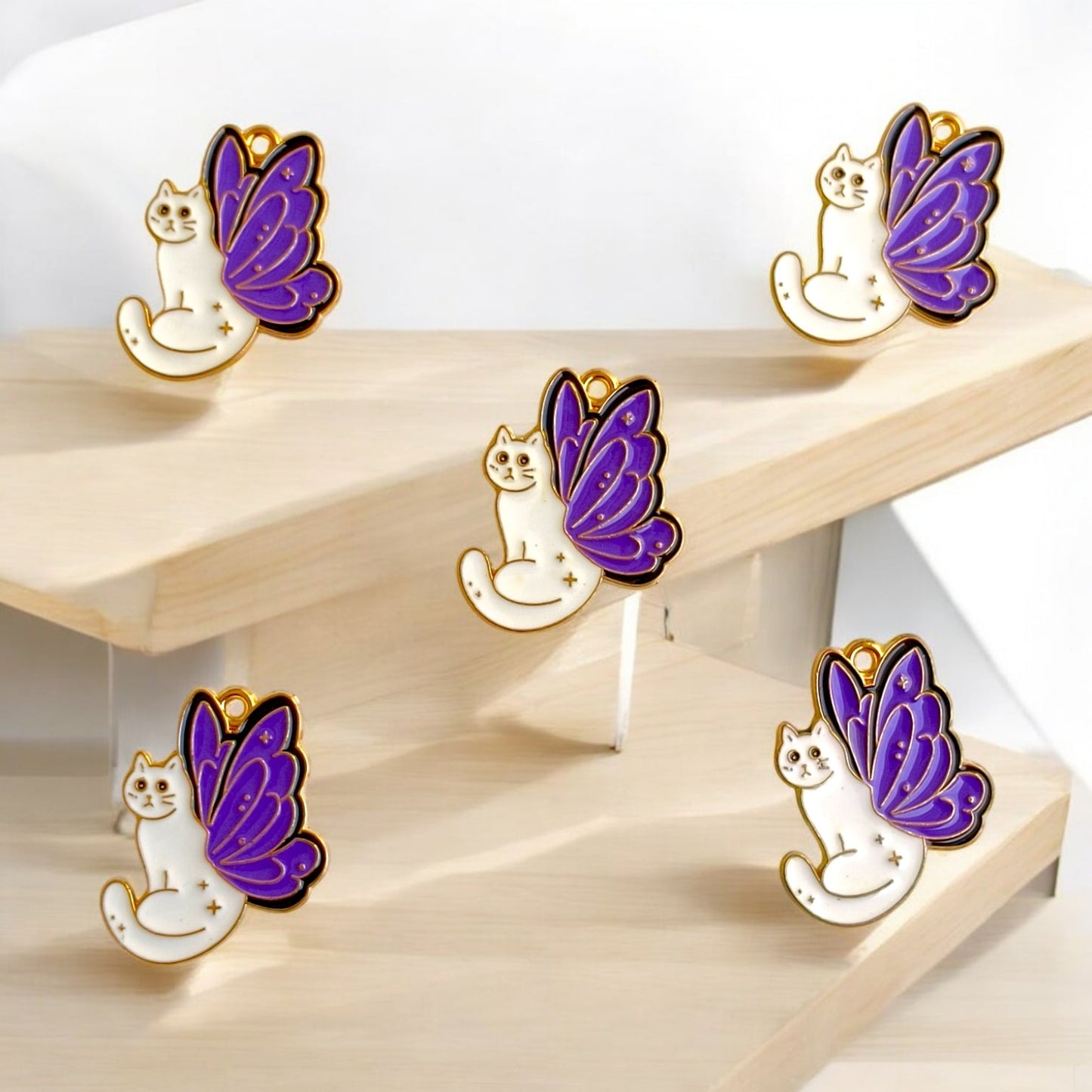 Cat Colorful Wings Charm Eva Fashion and Craft