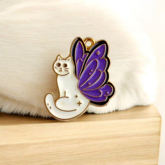 Cat Colorful Wings Charm Eva Fashion and Craft