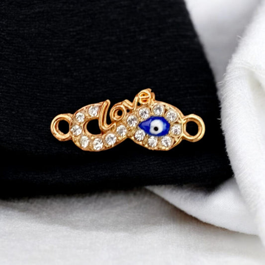 Love Infinity Charm with Evil Eye