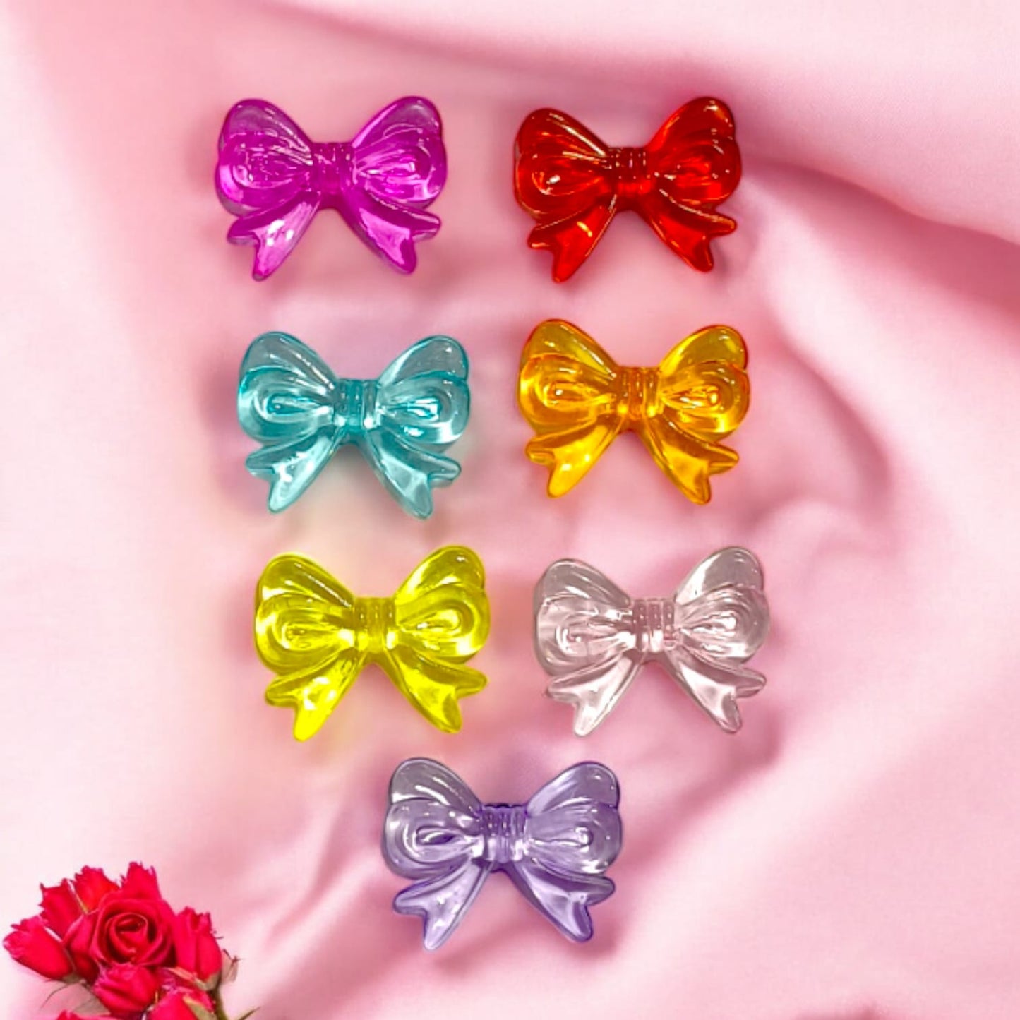 Bow for Phone Charm Making - 5 Pc Mixed Color - Big Size