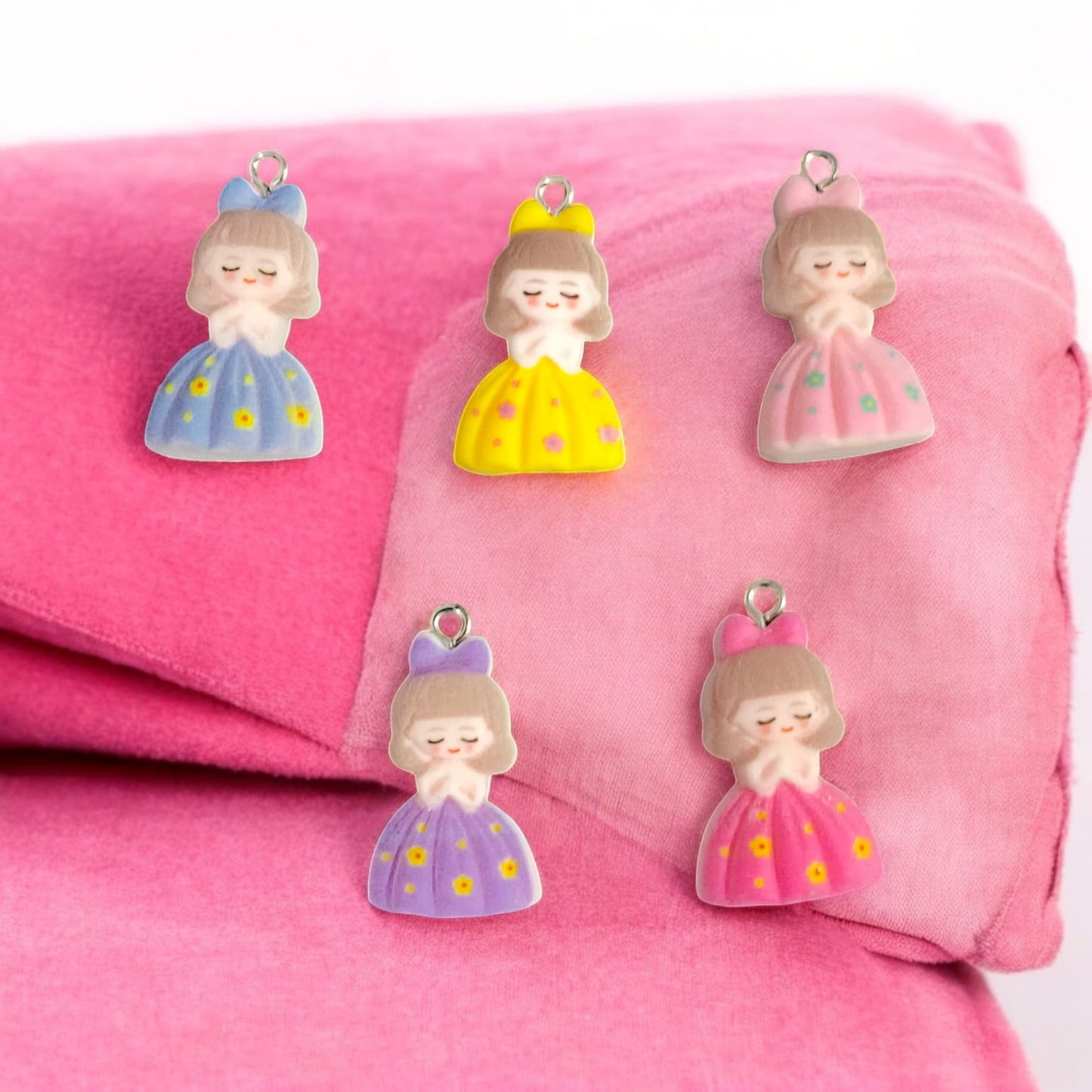 Girl Doll Charm - Multicolor Eva Fashion and Craft